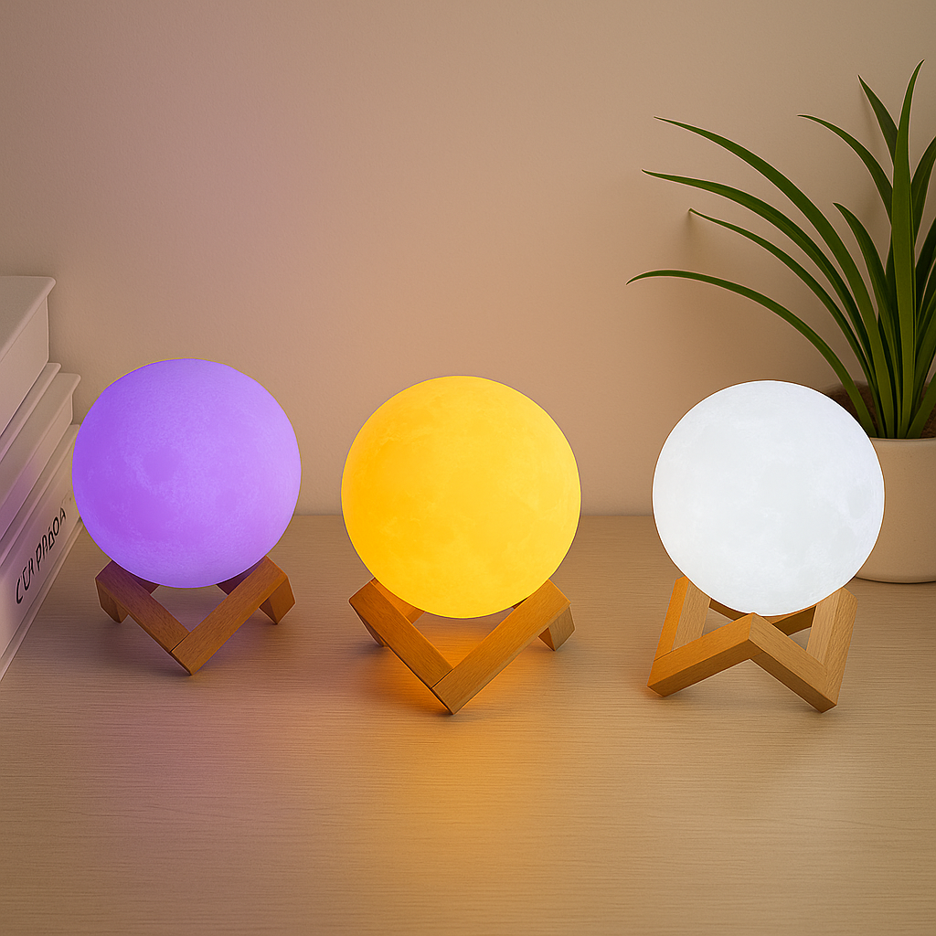 Galaxy Moon LED Night Light – Make Bedtime Magical