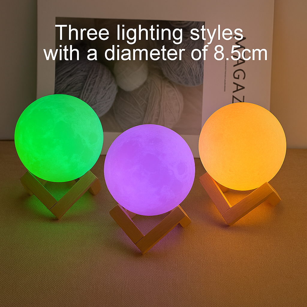Galaxy Moon LED Night Light – Make Bedtime Magical