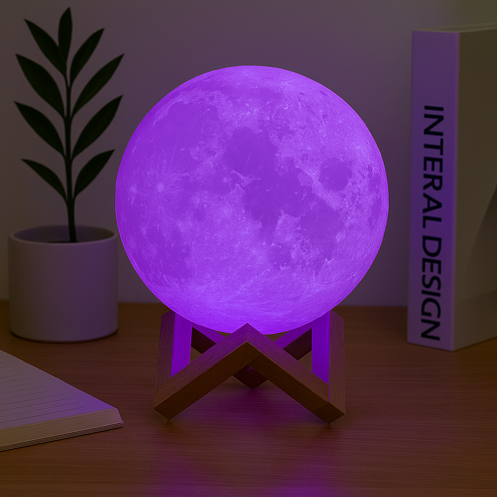 Galaxy Moon LED Night Light – Make Bedtime Magical