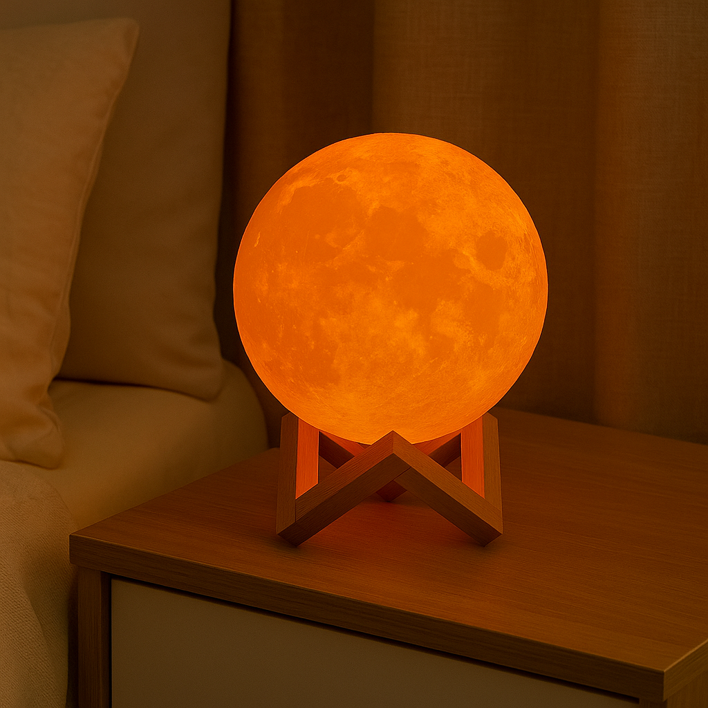 Galaxy Moon LED Night Light – Make Bedtime Magical