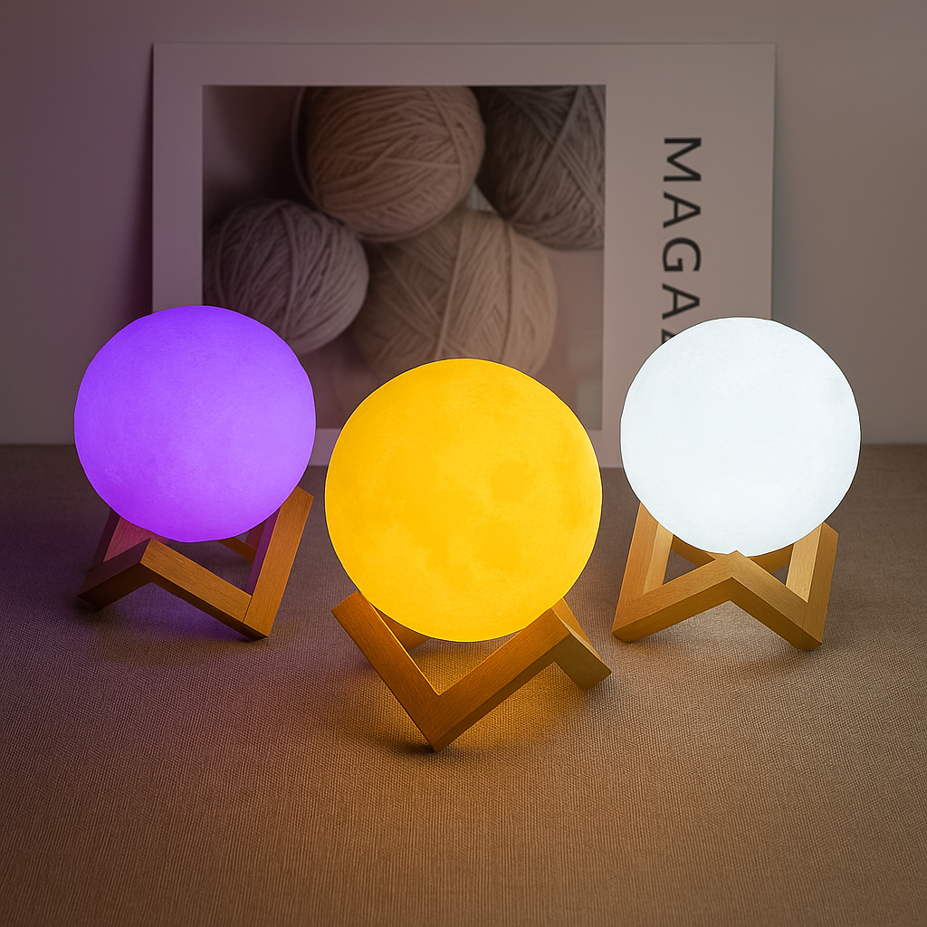 Galaxy Moon LED Night Light – Make Bedtime Magical