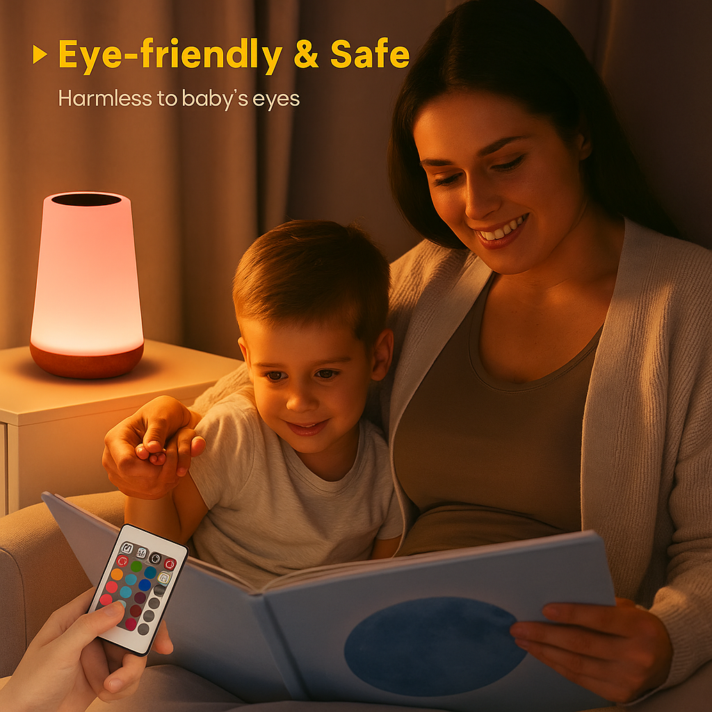 13 Color Changing Night Light – RGB Touch Dimmable LED Lamp