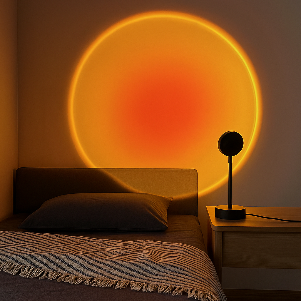 LED Sunset Lamp Projector – 16 Colors with Remote | Mood & Photography Lighting